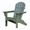 Sedia da giardino Adirondack 80 x 83 x 98 cm in plastica verde salvia con braccioli