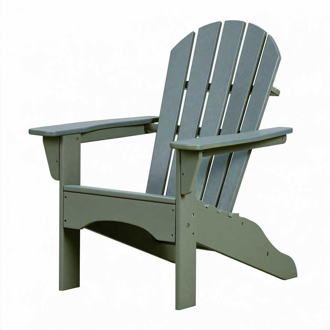 Sedia da giardino Adirondack 80 x 83 x 98 cm in plastica verde salvia con braccioli